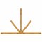 Ekena Millwork Saratoga Rough Sawn Timber Gable Bracket, Western Red Cedar, 108"W x 68"H x 2"D x 4"F, 15/12 Pitch GBW108X68X0204SAR00RWR - alternate 1